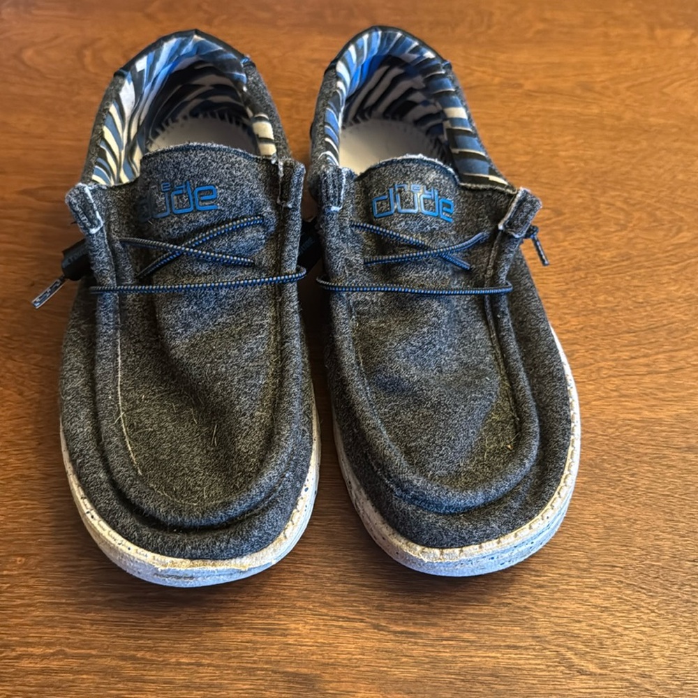 Hey Dude, dark grey, size 7